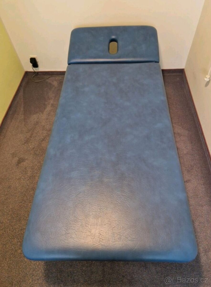 Elektrické Masážní lehátko 1 motor modré fyzio akce - 8