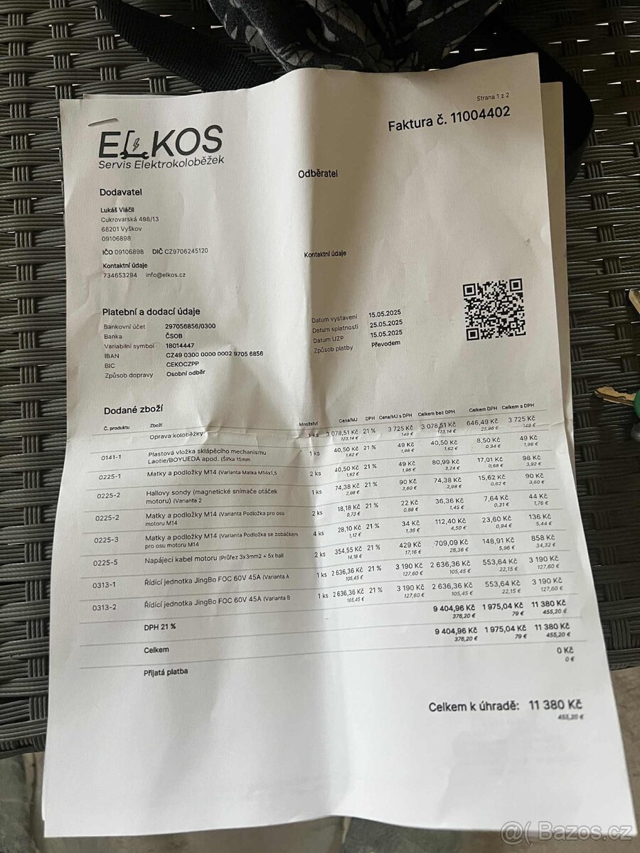 Elektrokoloběžka 5600w gunai monster - 8