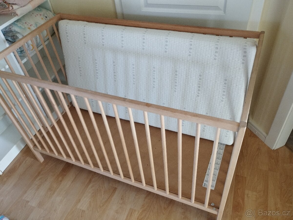 Postýlka 120x60 + veškeré příslušenství - 8