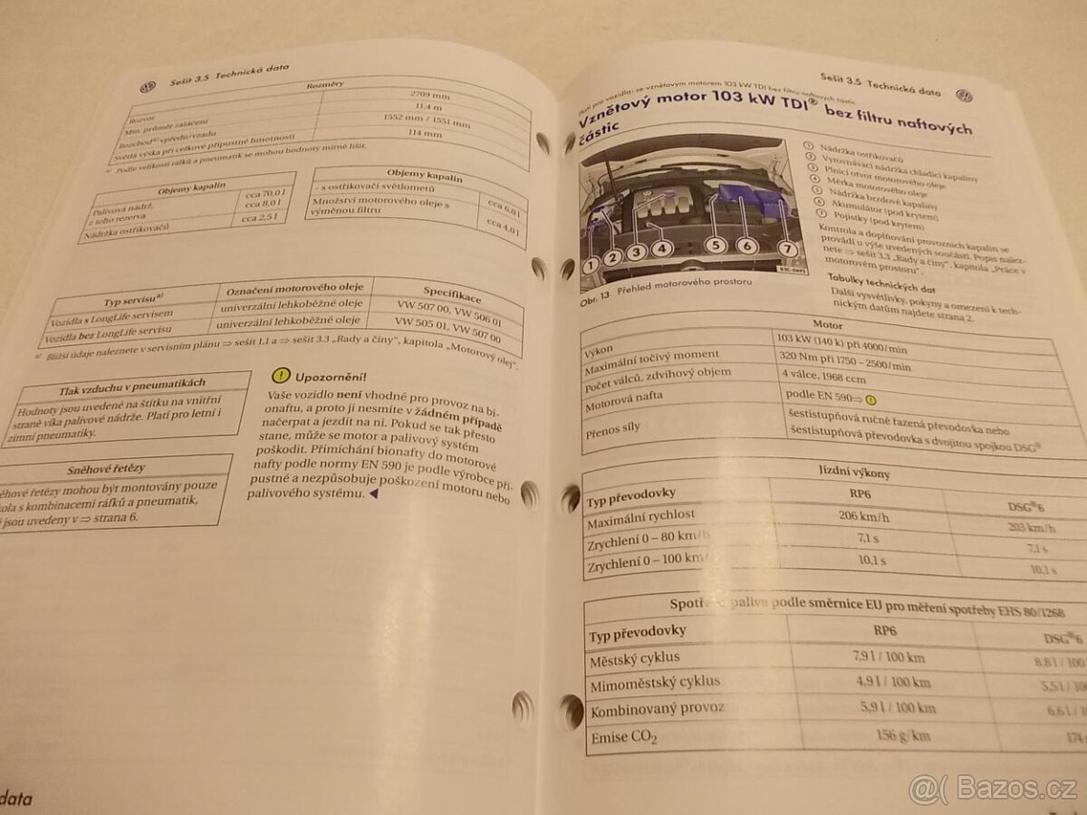 VW PASSAT B6 sedan + combi – technické data - Volkswagen - 8
