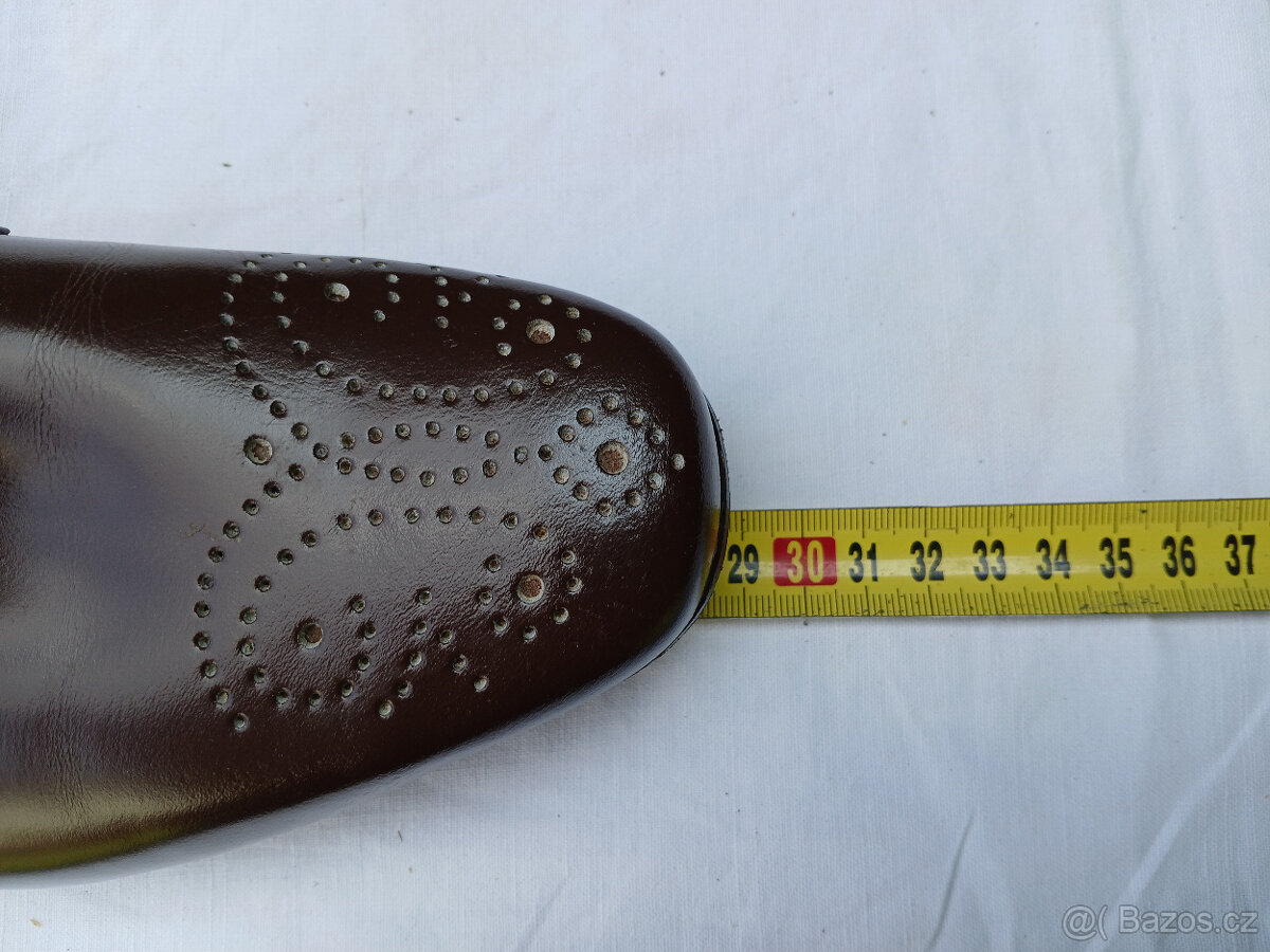 Retro pánské kožené polobotky. - 8