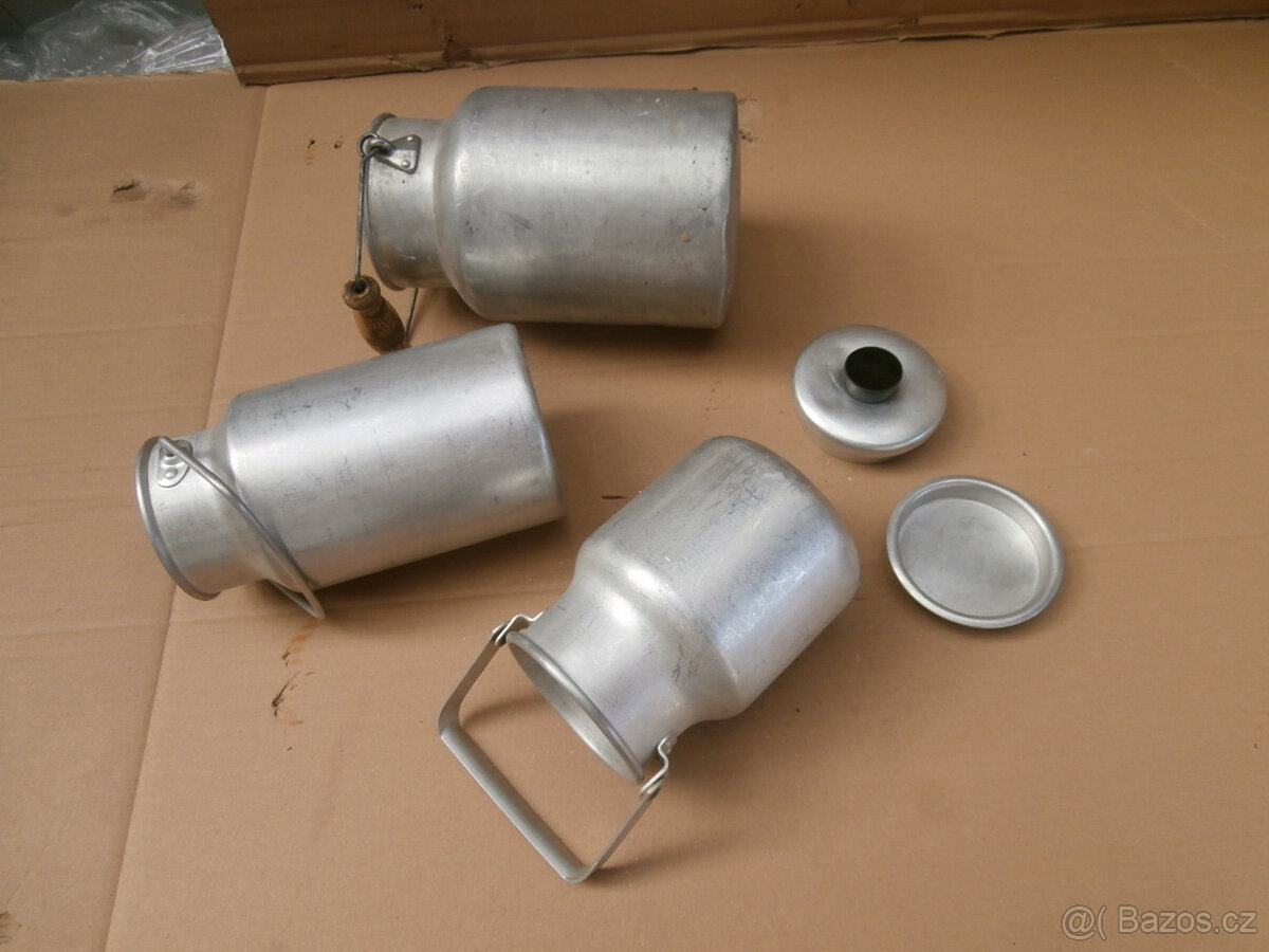 Konvička hliníková starší 3 kusy za 400 kč včetně pošty - 8