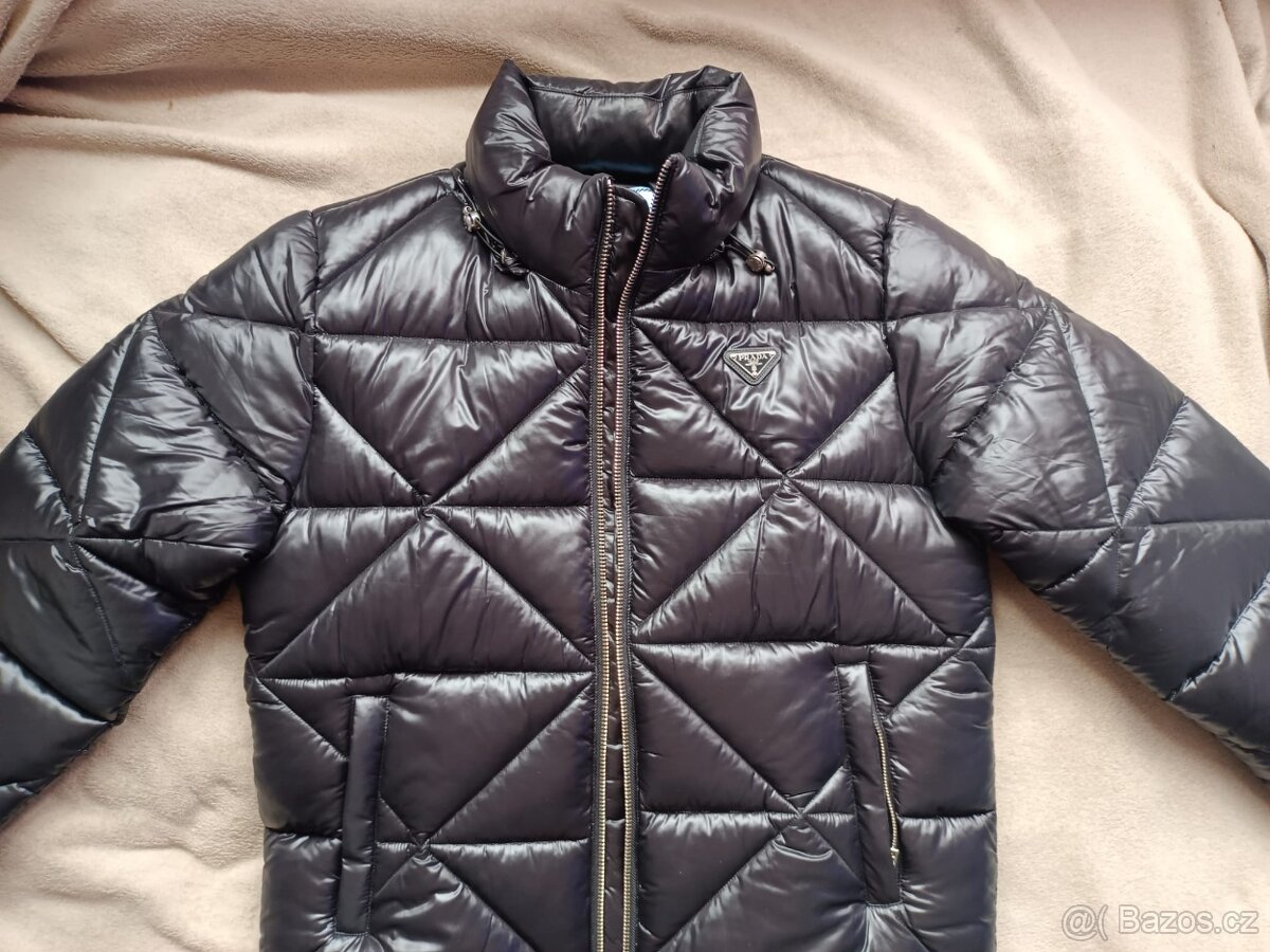 Zimní bunda Prada pánská černá XL - 8