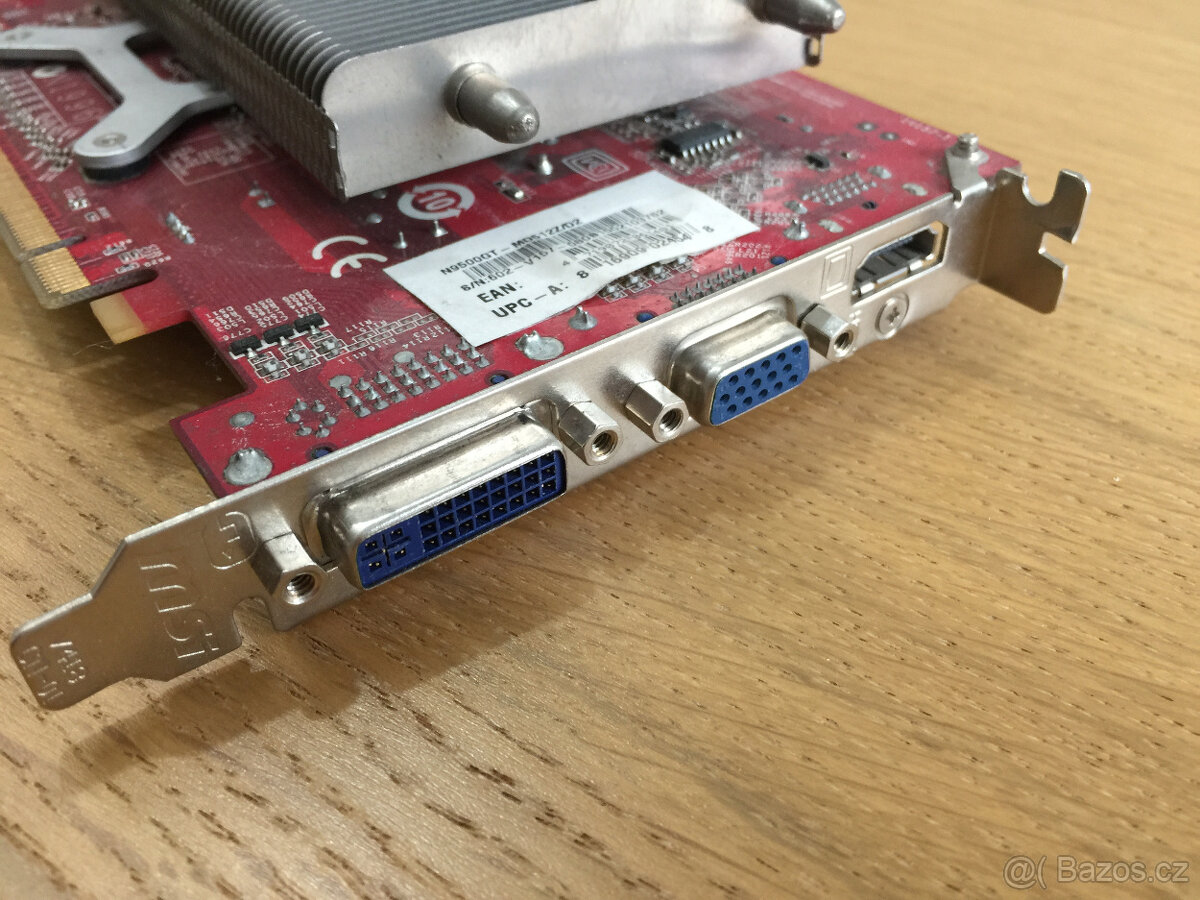 prodám sběratelský kousek grafika MSI N9500GT s pasivním chl - 8
