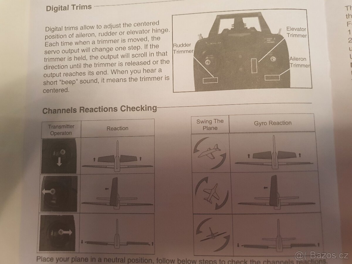 Nový RC model Letadla 6 GYRO, 4 kanály letadlo - 8