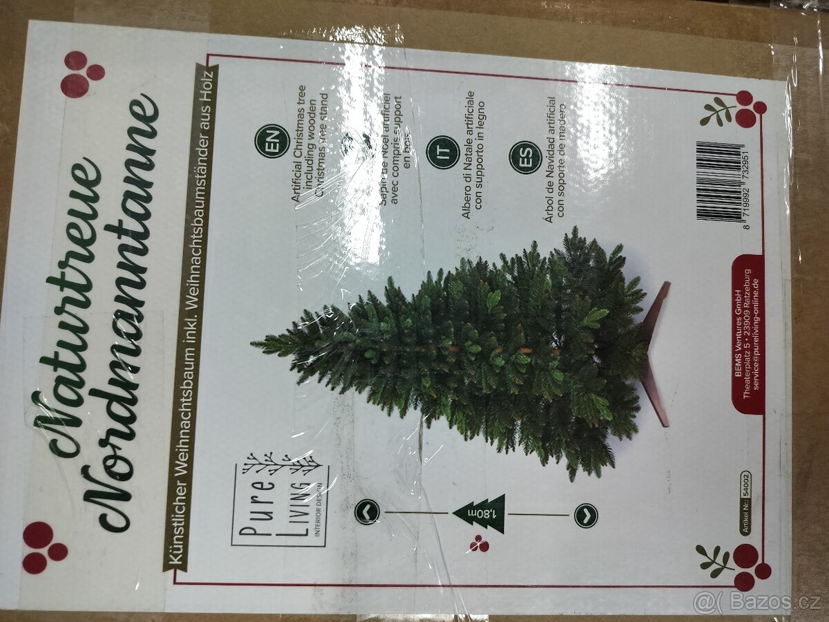 Nádherný vánoční strom 2,5D PURE LIVING, 180 cm - 8