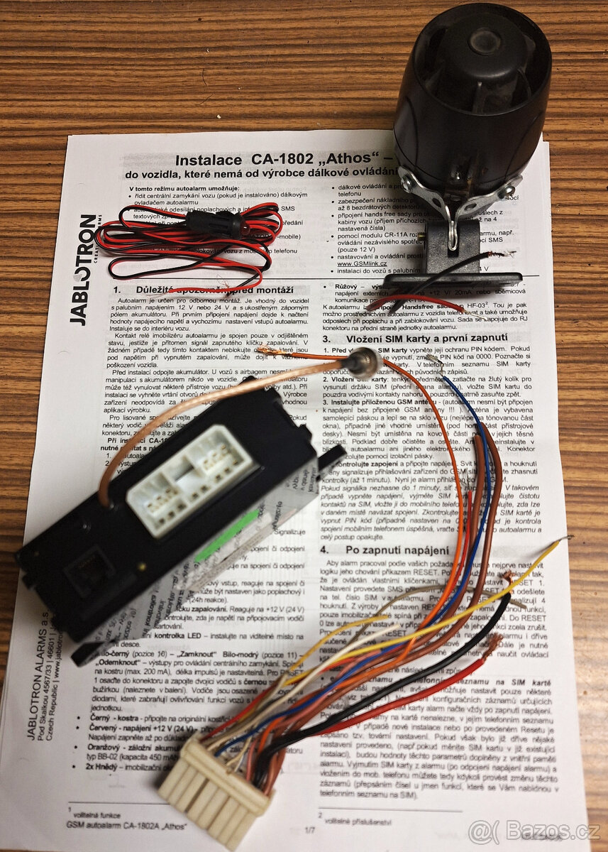 Komponenty EZS Jablotron a Paradox - 8