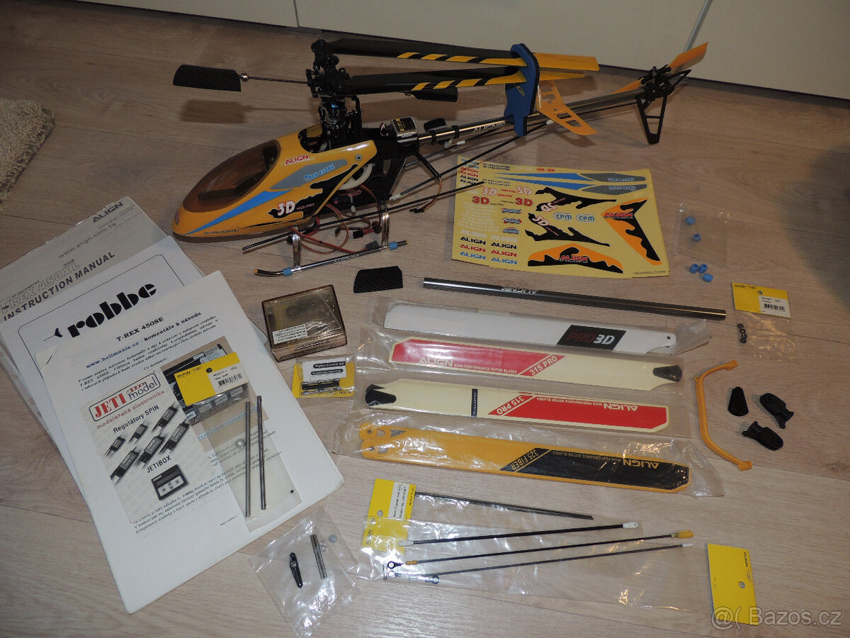 RC helikoptéra TRex-450 XL s příslušenstvím - 8
