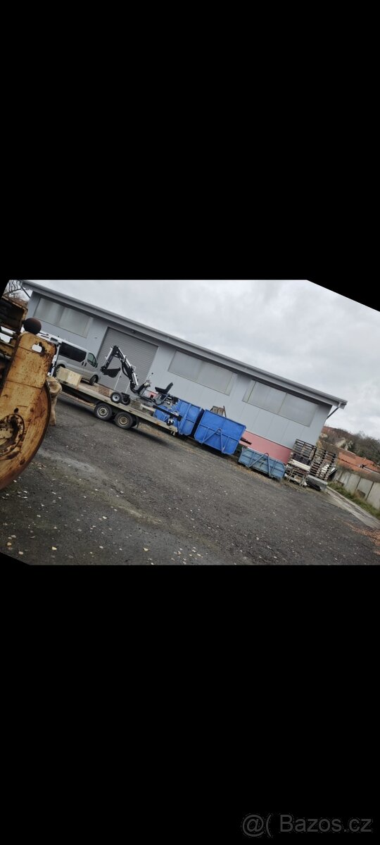 Minibagr Jansen MB-360° benzínový kráčející bagr - 8