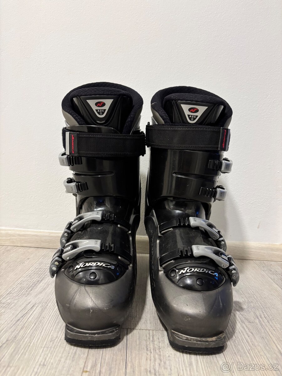 Lyžařský set - lyže, lyžáky, hole - 8