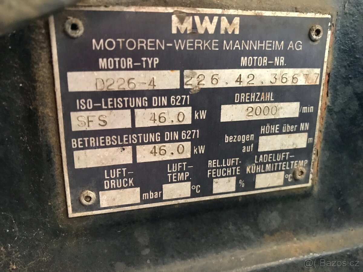 Motor MWM Fendt diesel - 8