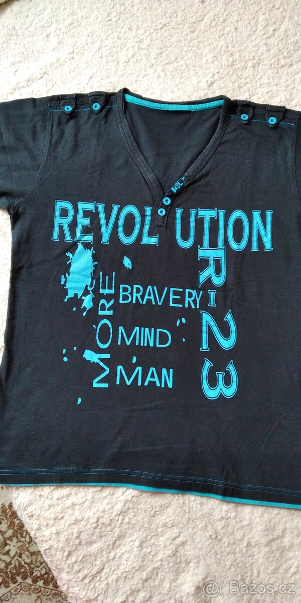 Tričko-Adidas, batikované, s motýlem, s nápisem - 8