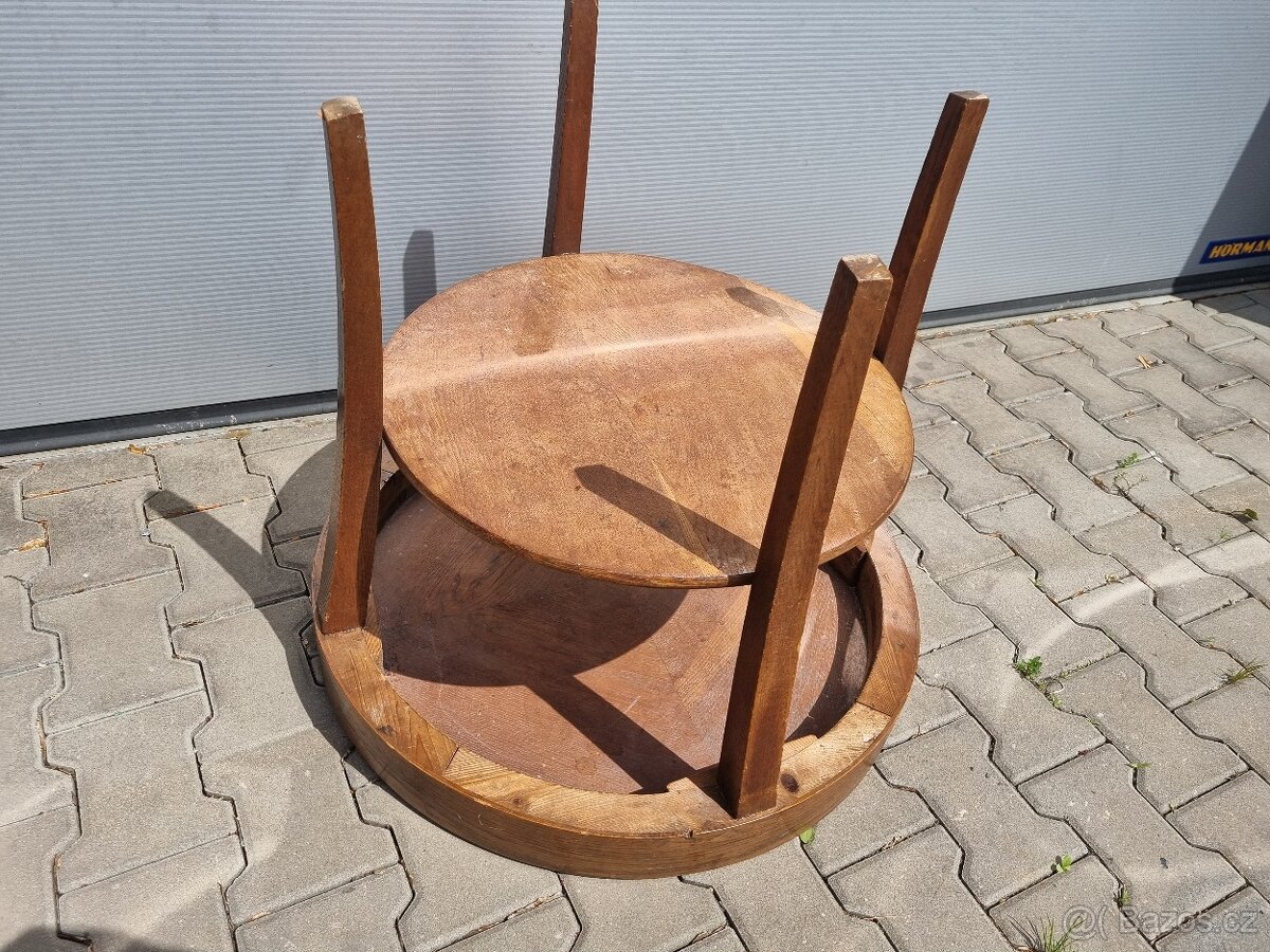 Oválný retro stolek - 8