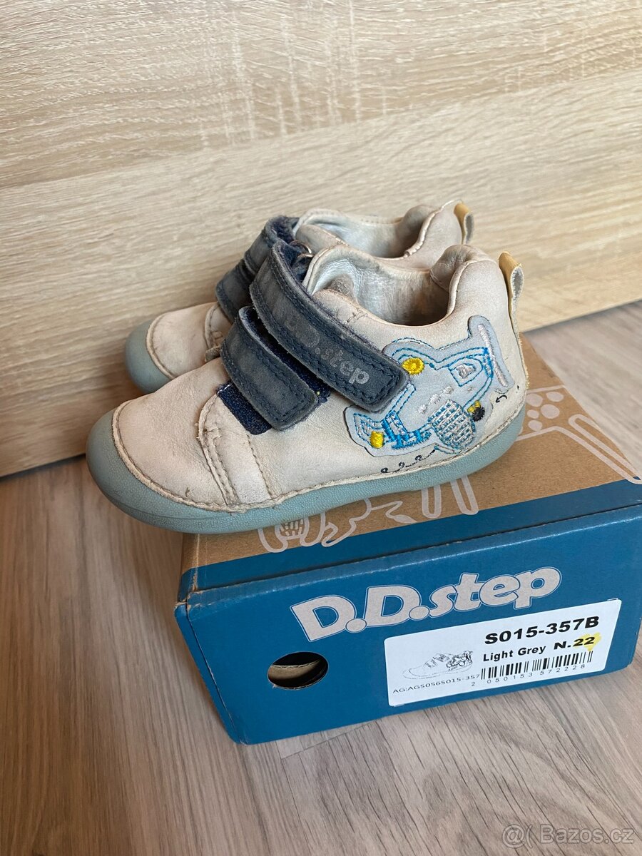 Dětské kožené celoroční botičky D.D. Step - 8