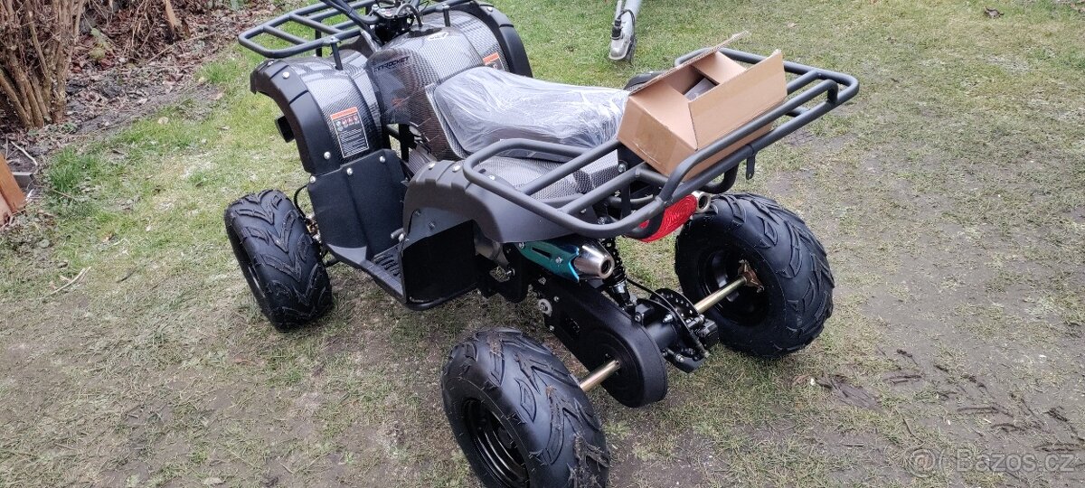 Nová dětská čtyřkolka Toronto 125ccm karbon 7" kola - 8