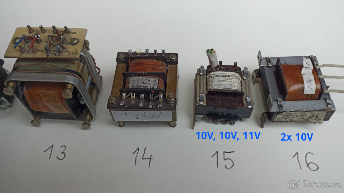 Transformátory síťové 220 V různé - 8