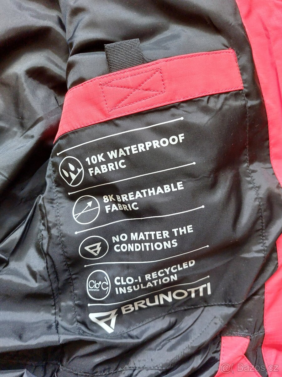 Nová chlapecká červená zimní lyžařská bunda Brunotti,146-152 - 8