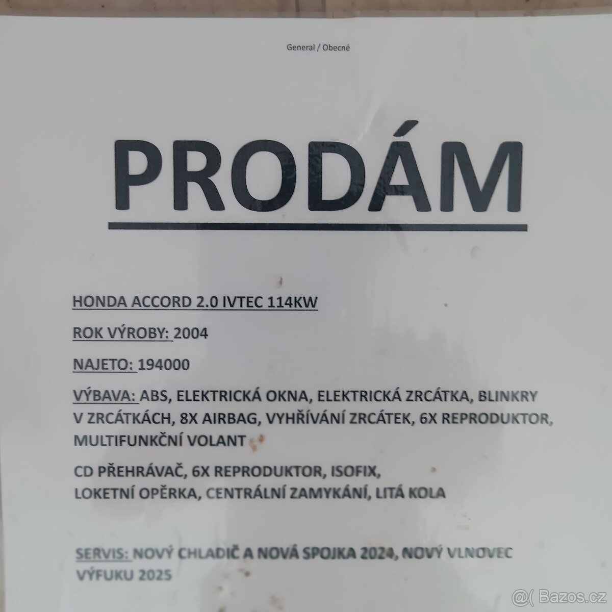 Honda Accord 2:0 VTEC 114KW - 8
