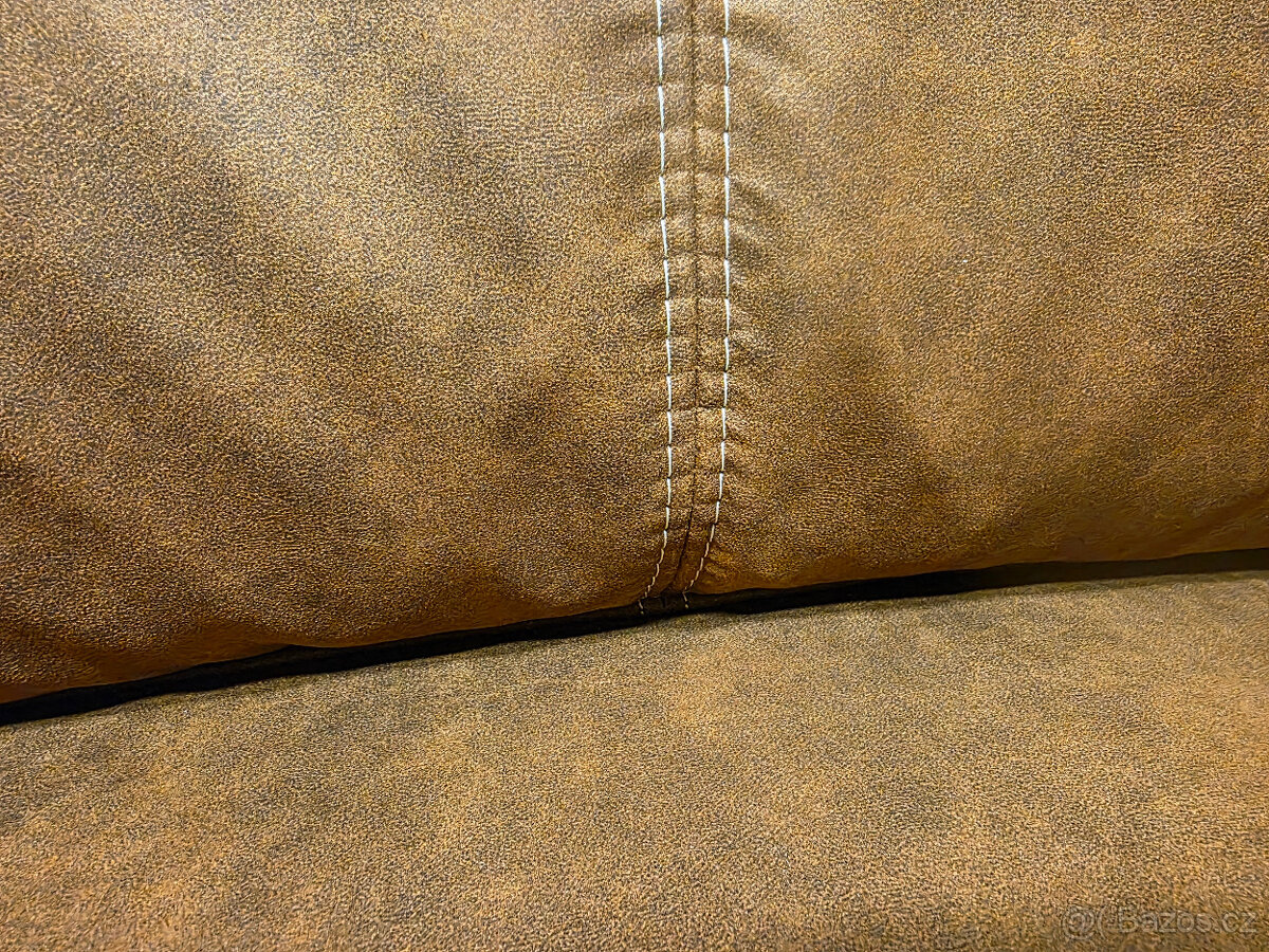 Nová hnědá rohová sedačka GABRIELA - 8