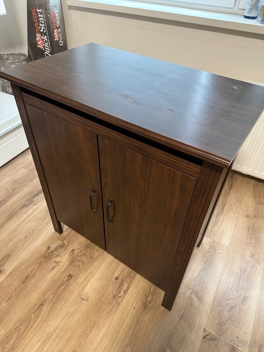 Skříňka- tmavý ořech - 8