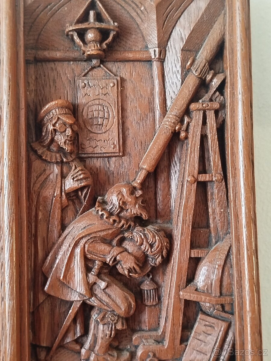 Reliéfní obrazy z vosku ve stylu dřevořezby - 8