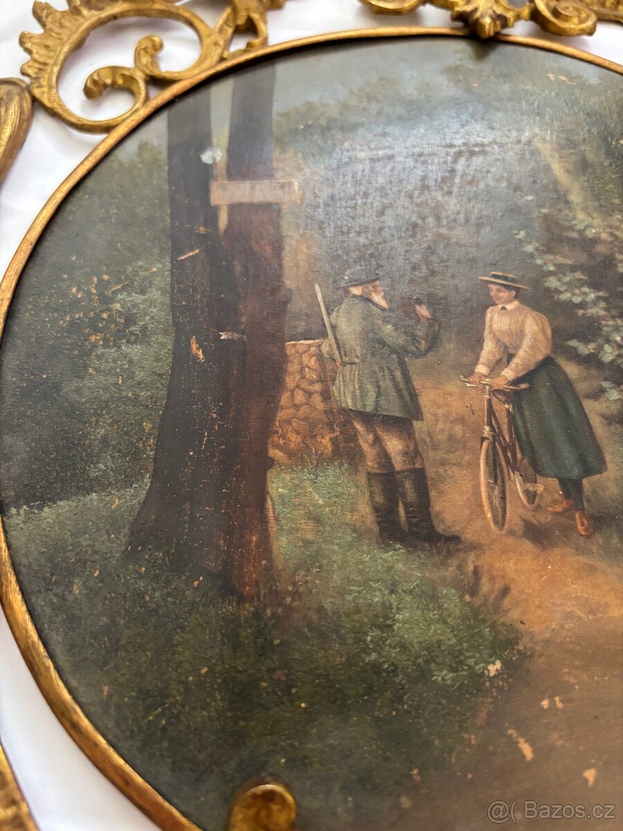 Secesní set obrazů s příběhem - 8