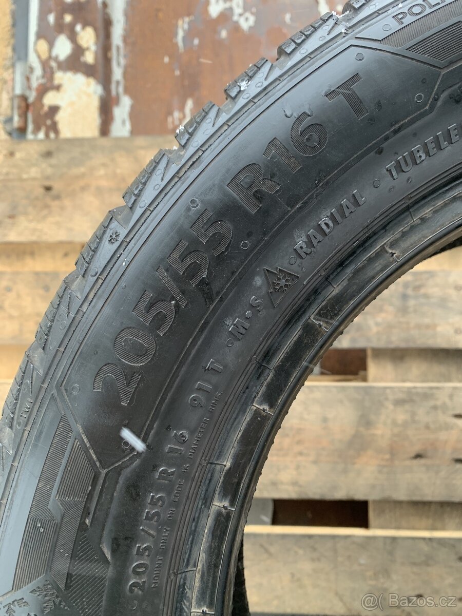 2ks 205/55/16 Barum/2019/91T/zimní pneu 6m - 8