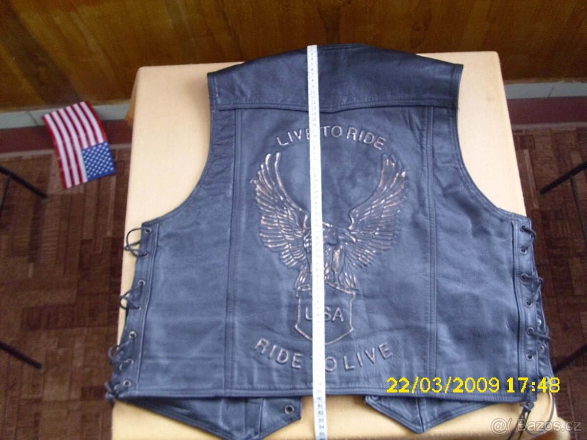Kožená vesta Sodager Live To Ride - 8