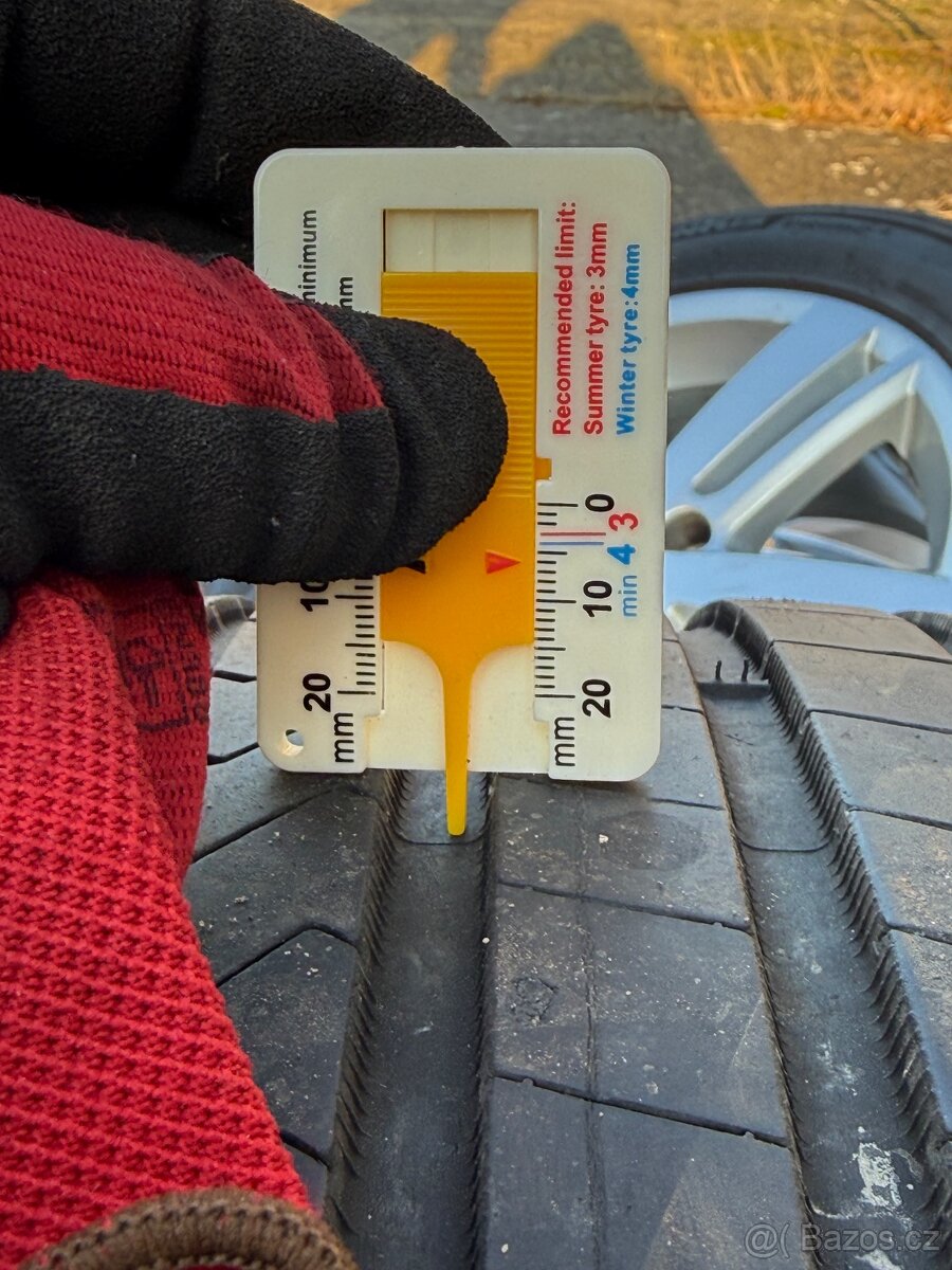 Alu kola VOLKSWAGEN , 5x112 r16 , letní pneu 205/55 r16 - 8