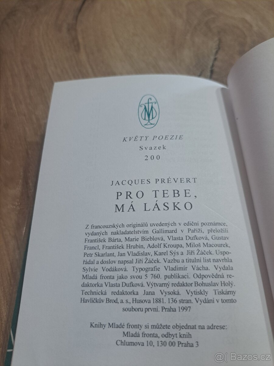 Pro tebe, má lásko, Prévert - 8