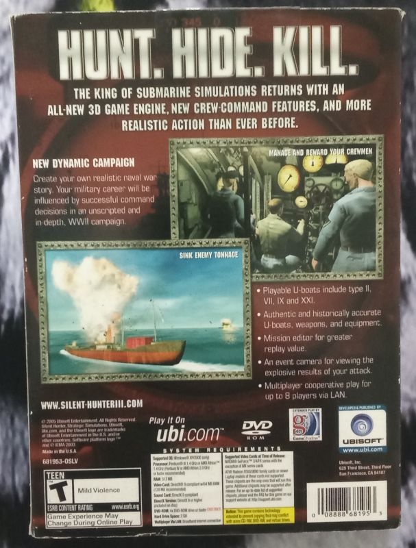 Série Silent Hunter, PC boxy - 8