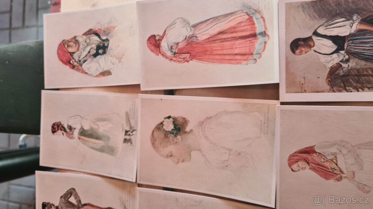 Prodám staré pohledy Josef Mánes - 8