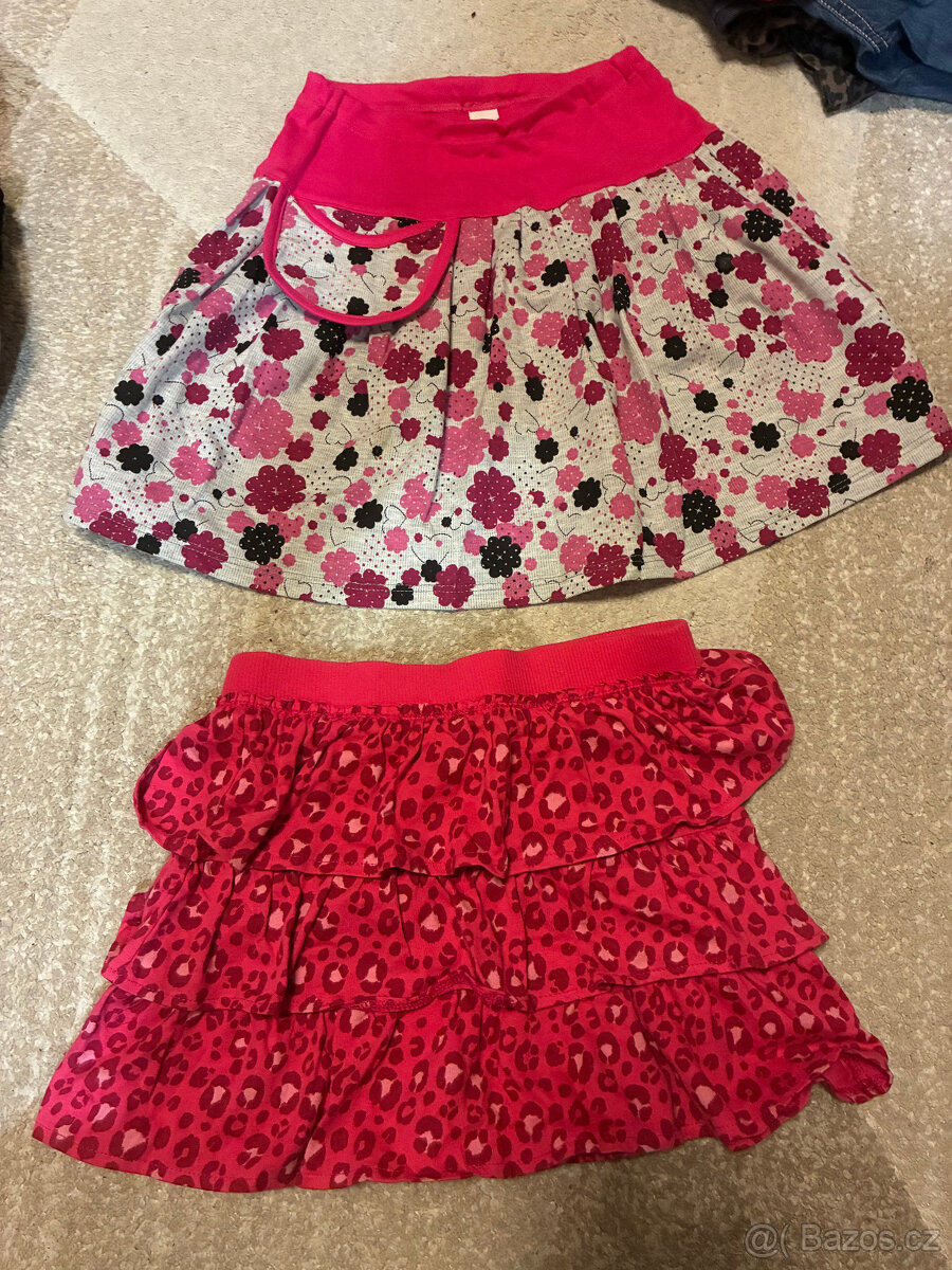 Oblečení pro holku šaty, sukně - vel. 122/128 ceny v textu - 8
