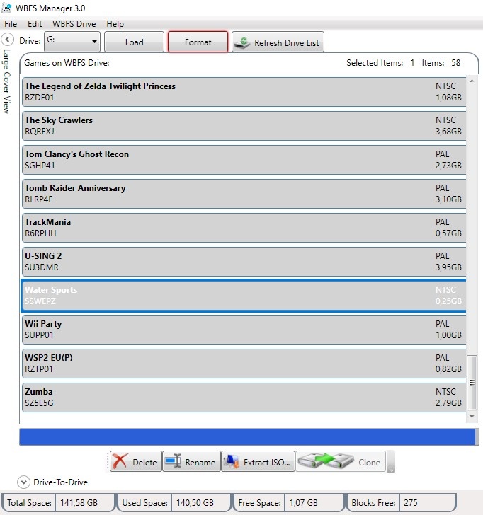 Nintendo Wii konzole - 3 ovladače - 320GB HDD - 58 her - 8