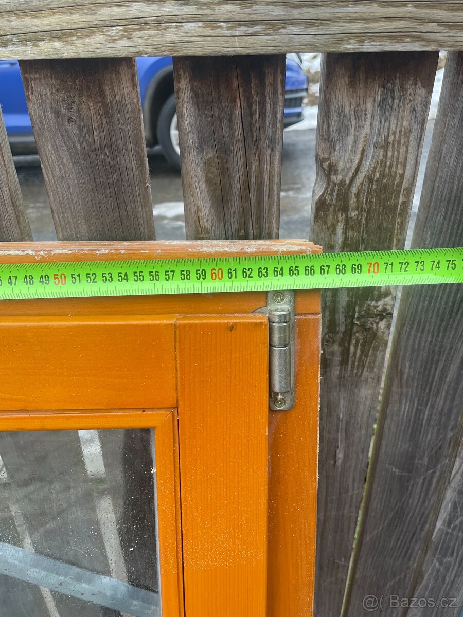 Dřevěné Eurookno 67 x 102 cm – Pravé, demontované - 8