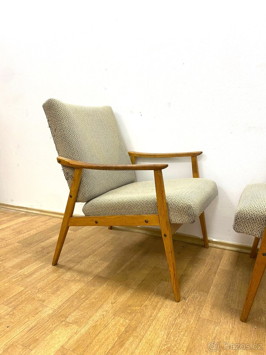 Retro křesla 60. léta Brusel - 8