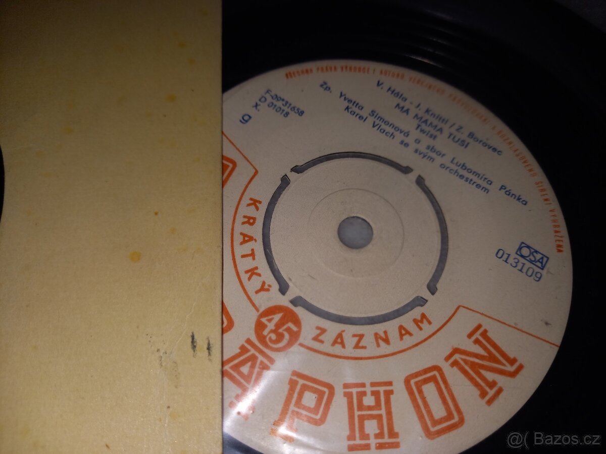 SP vinyl desky - Simonová, Veselá. - 8