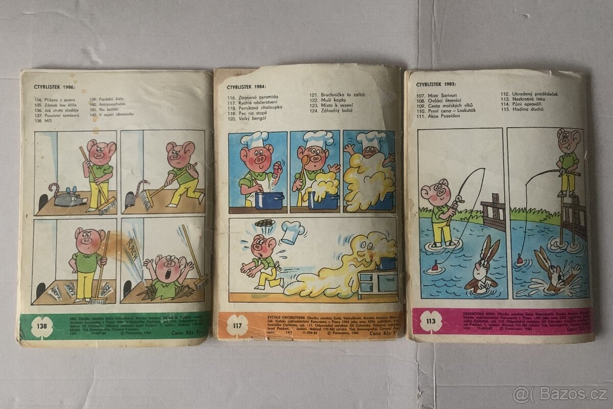 Staré Čtyřlístky, 1981 – 1994, ceny v textu - 8