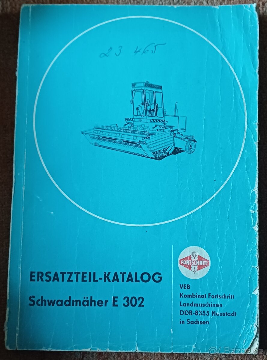 Prodám originální knihy k mačkačům a řezačkám Fortschritt - 8