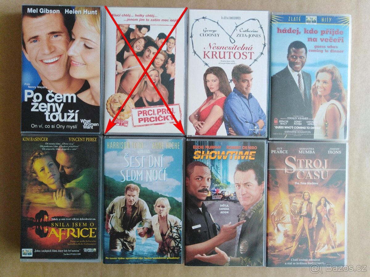 VHS KAZETY original mix - 1 kus = 80Kč - 8