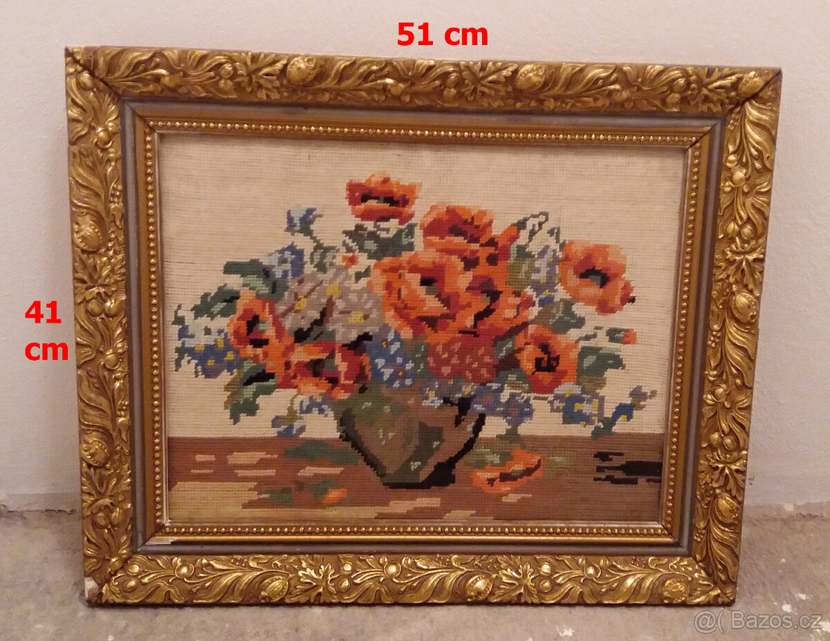 Prodám zachovalé obrazy v původním rámu, minulé století - 8