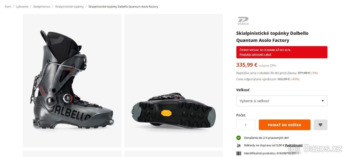 DALBELLO QUANTUM ASOLO FACTORY CARBON skialp boty, nové - 8