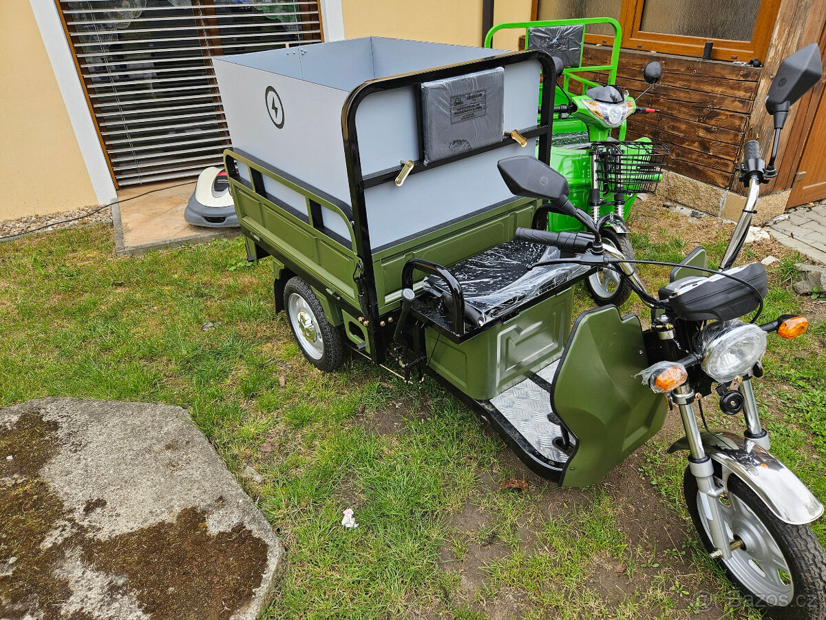 Nákladní elektrická tříkolka Advento Maxi (design ARMY) - 8