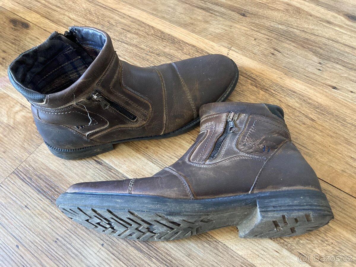 Zimní kožená obuv - 8