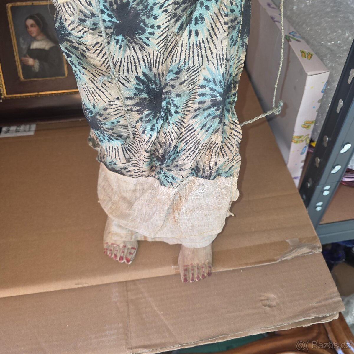 Stará velká dřevěná loutka - 8