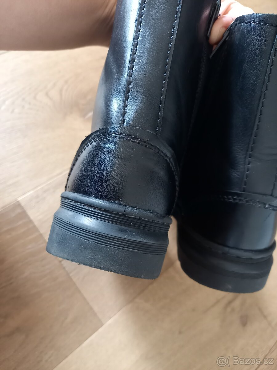 Podzimní boty Baťa vel 37, kožené, dívčí - 8