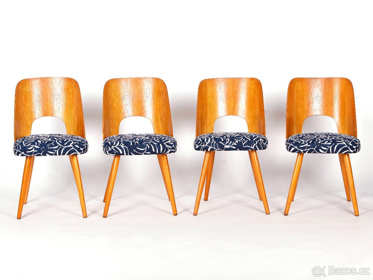 Vyhledávané kvalitníí židle O. Heardtl, 100 % stav, 4 ks. - 8