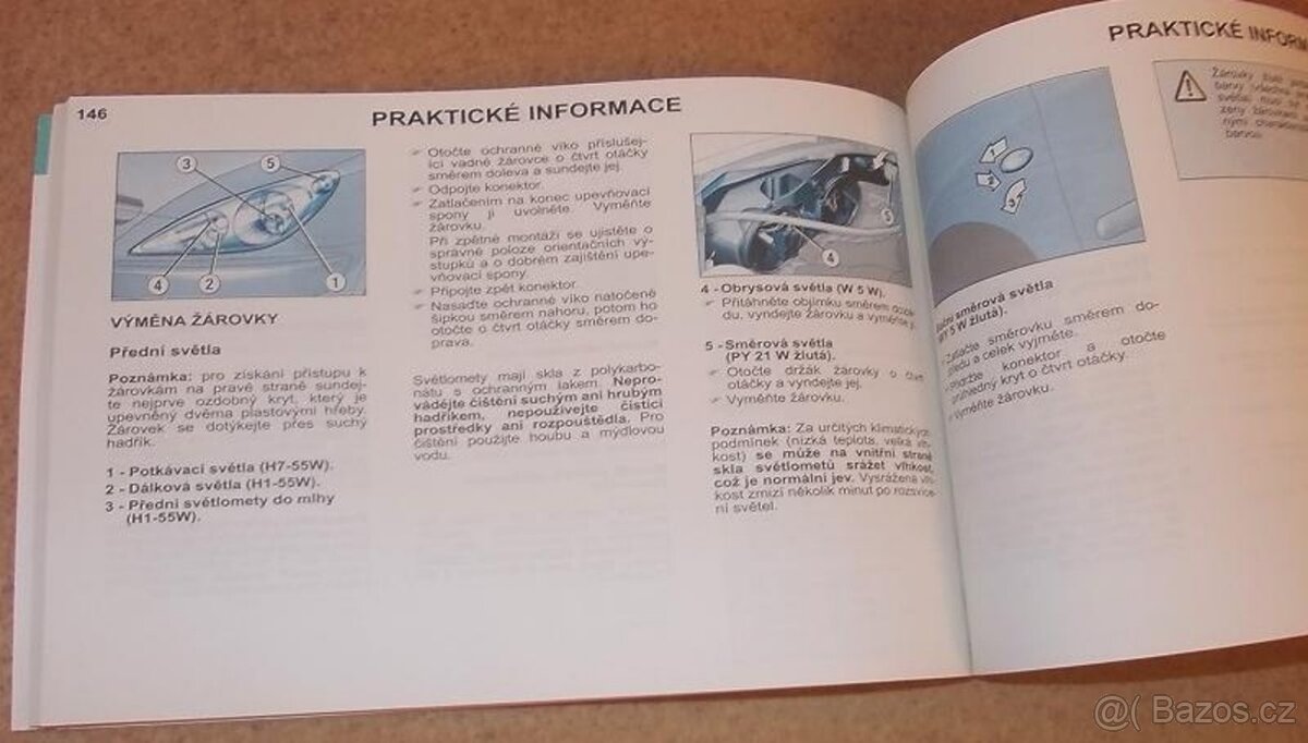 Peugeot 307 SW - český návod k obsluze příručka - 8