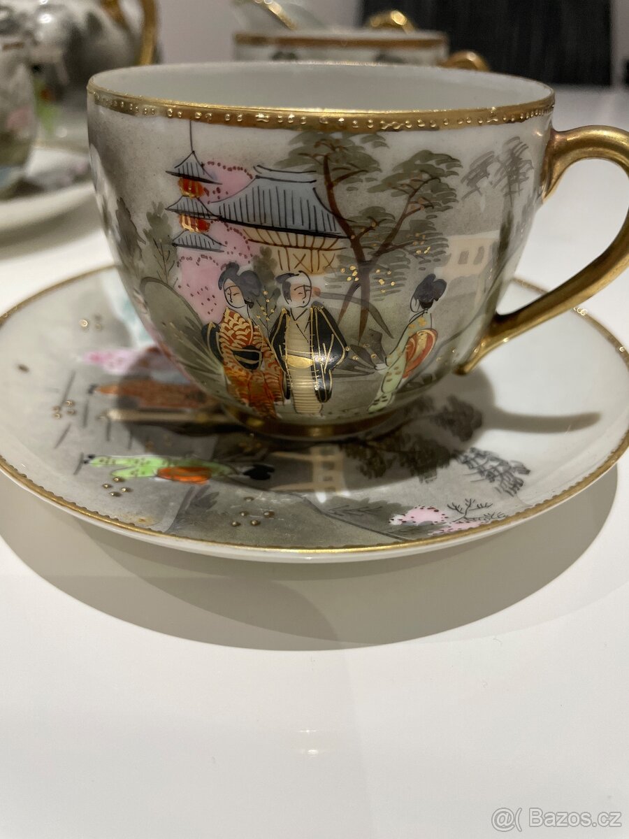 Porcelán Japonské Kutani - 8