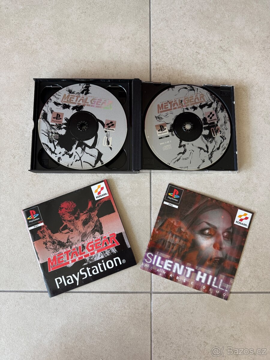 PS1 Metal Gear Solid & Special Missions-PAL,Big box, black - 8